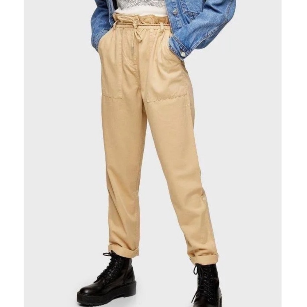 Topshop Paperbag waisted trousers 8